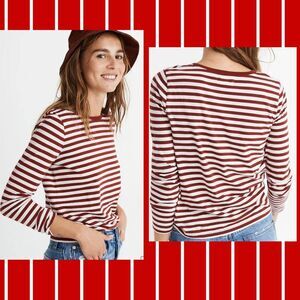 Madewell Candy Cane Long Sleeve Top